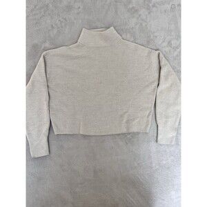 Lululemon 4 Merino Wool-Blend Ribbed Crewneck Sweater Heathered Natural Ivory